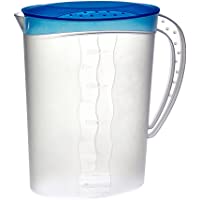 keeeper Jarra con tapa- 2 l- 9-5 x 18-5 x 24-5 cm- Sara- Azul-transparente